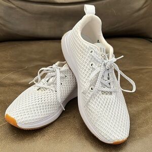 NOBULL White and Brown Sneakers with Breathable Mesh